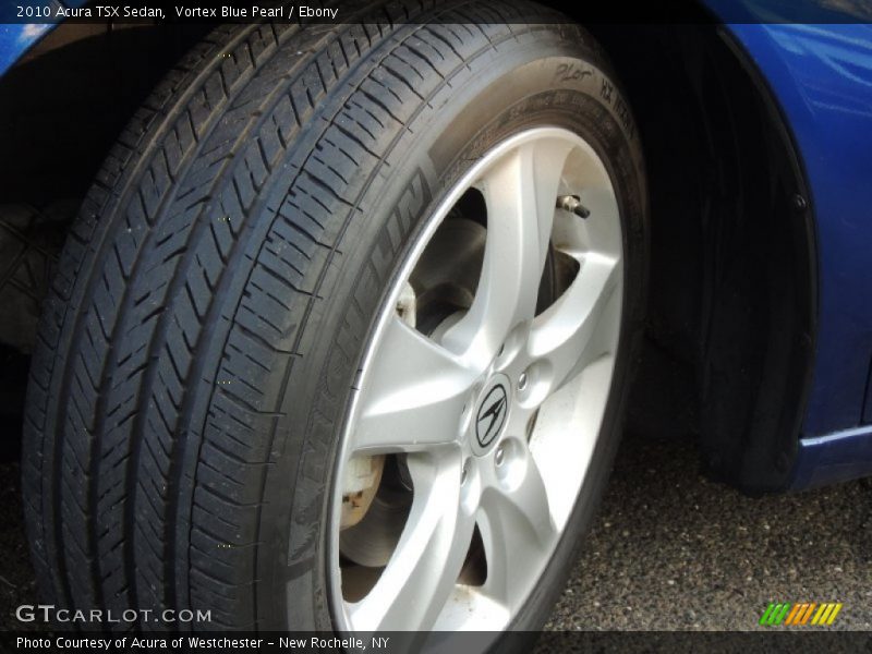 Vortex Blue Pearl / Ebony 2010 Acura TSX Sedan