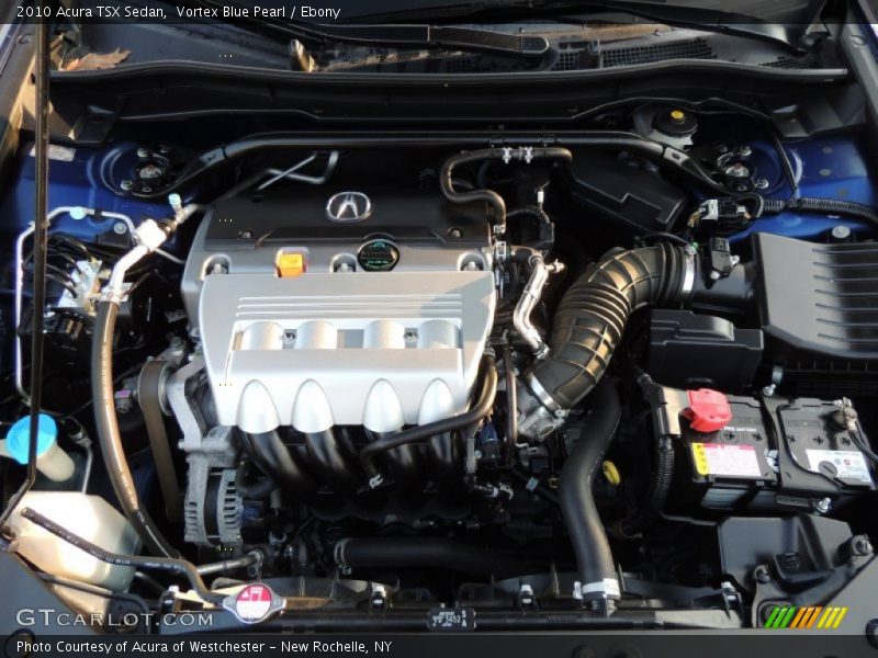 Vortex Blue Pearl / Ebony 2010 Acura TSX Sedan