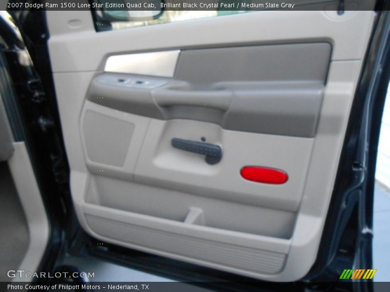 Brilliant Black Crystal Pearl / Medium Slate Gray 2007 Dodge Ram 1500 Lone Star Edition Quad Cab