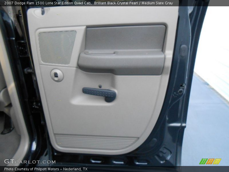 Brilliant Black Crystal Pearl / Medium Slate Gray 2007 Dodge Ram 1500 Lone Star Edition Quad Cab