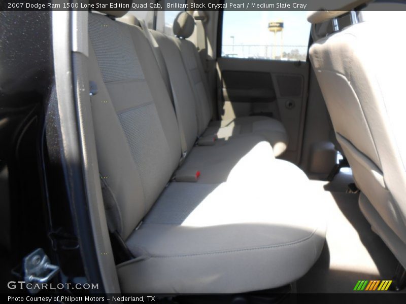 Brilliant Black Crystal Pearl / Medium Slate Gray 2007 Dodge Ram 1500 Lone Star Edition Quad Cab