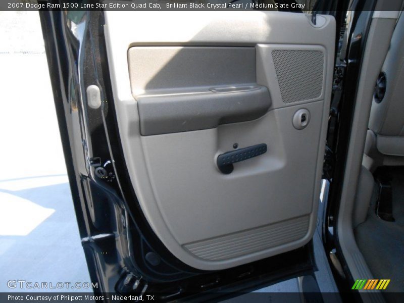 Brilliant Black Crystal Pearl / Medium Slate Gray 2007 Dodge Ram 1500 Lone Star Edition Quad Cab