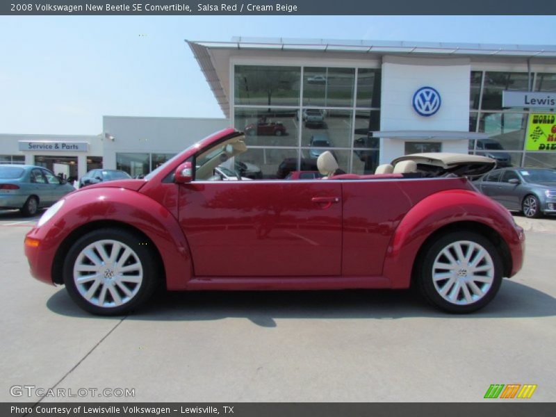 Salsa Red / Cream Beige 2008 Volkswagen New Beetle SE Convertible