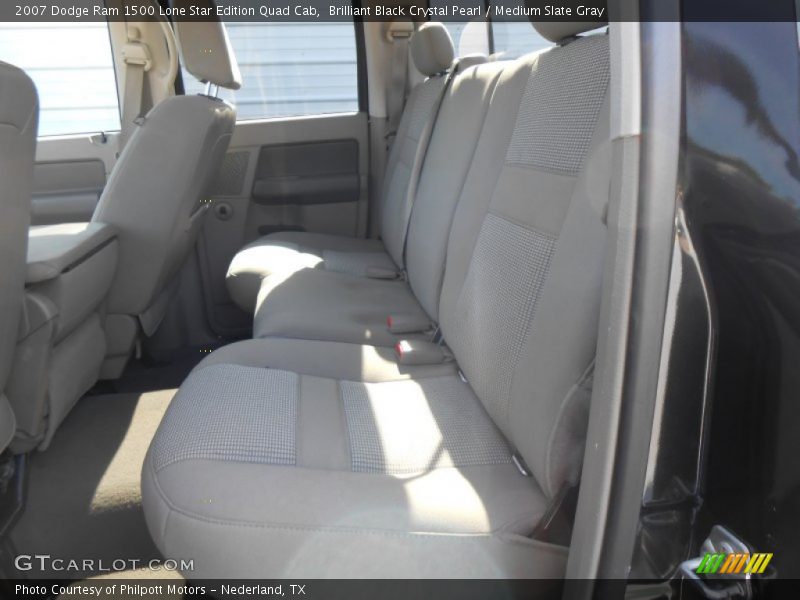 Brilliant Black Crystal Pearl / Medium Slate Gray 2007 Dodge Ram 1500 Lone Star Edition Quad Cab