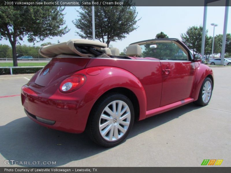 Salsa Red / Cream Beige 2008 Volkswagen New Beetle SE Convertible