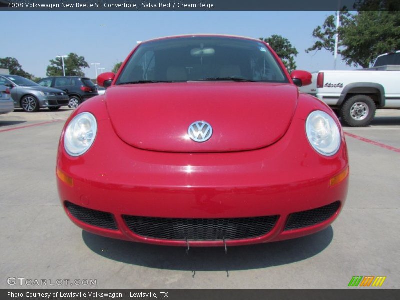 Salsa Red / Cream Beige 2008 Volkswagen New Beetle SE Convertible