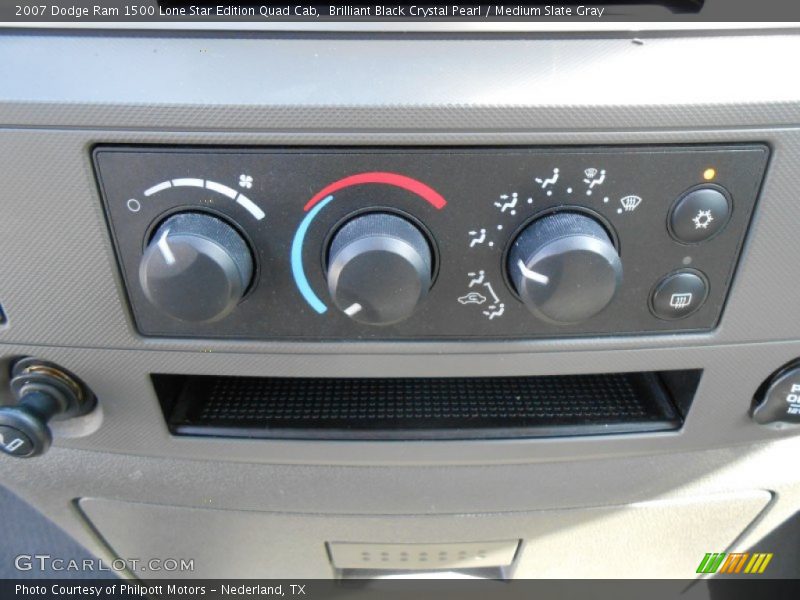 Brilliant Black Crystal Pearl / Medium Slate Gray 2007 Dodge Ram 1500 Lone Star Edition Quad Cab