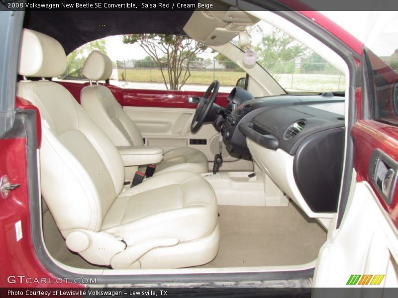 Salsa Red / Cream Beige 2008 Volkswagen New Beetle SE Convertible