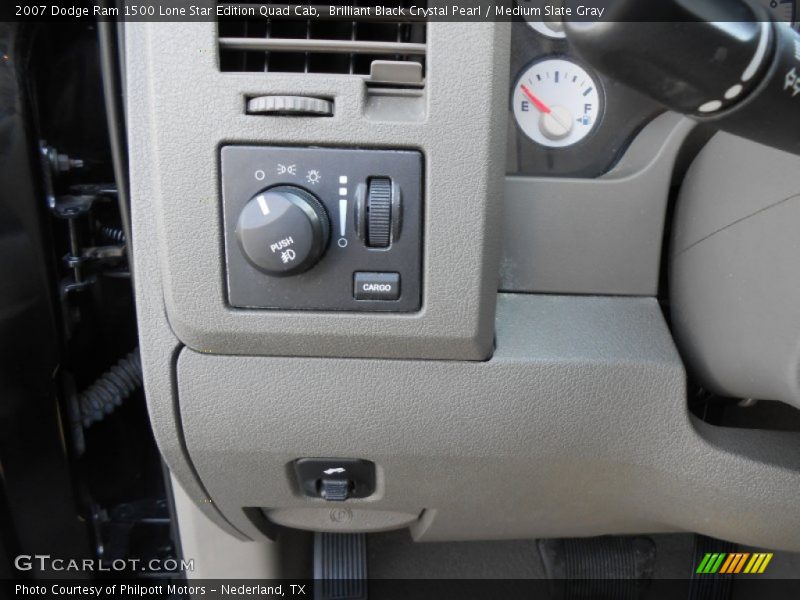 Brilliant Black Crystal Pearl / Medium Slate Gray 2007 Dodge Ram 1500 Lone Star Edition Quad Cab