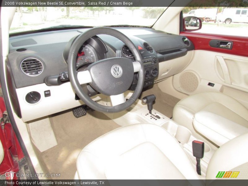 Salsa Red / Cream Beige 2008 Volkswagen New Beetle SE Convertible