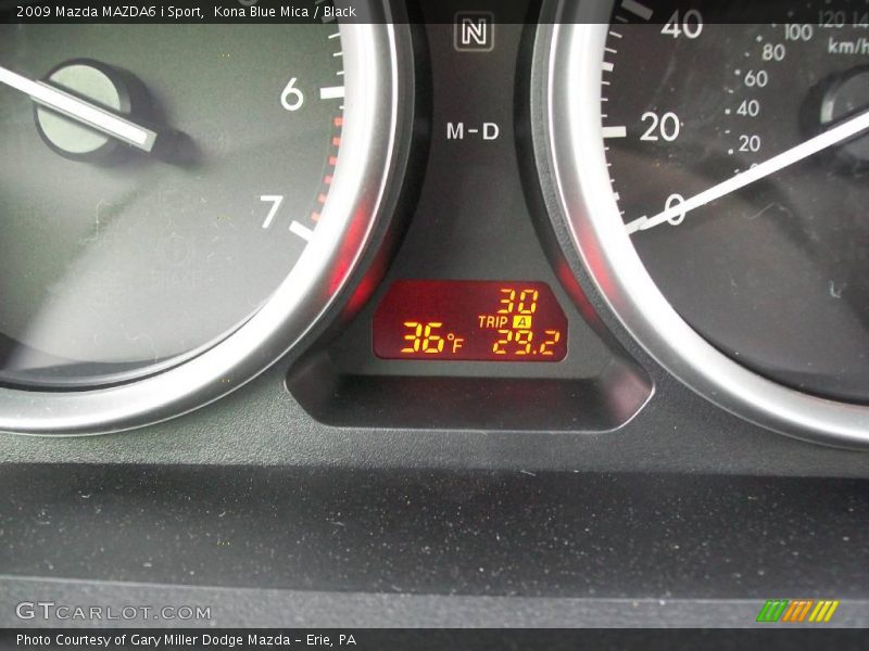 Kona Blue Mica / Black 2009 Mazda MAZDA6 i Sport