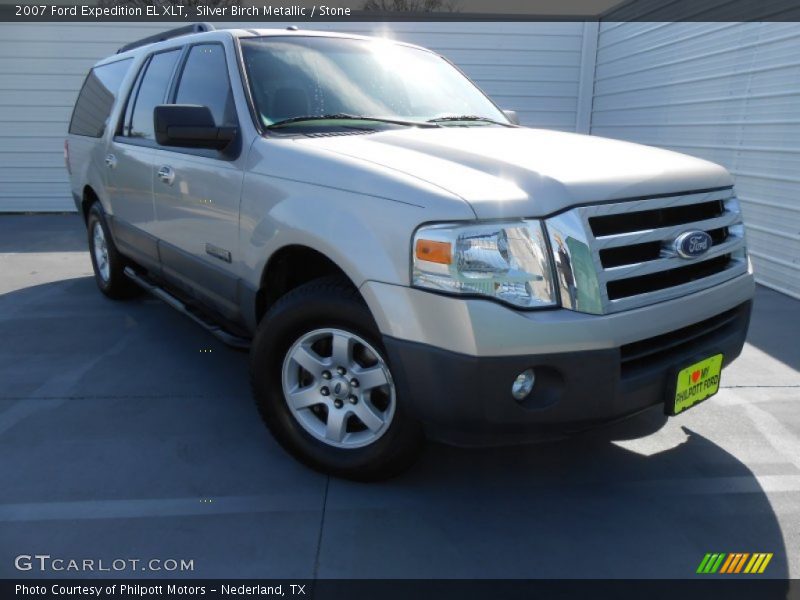 Silver Birch Metallic / Stone 2007 Ford Expedition EL XLT