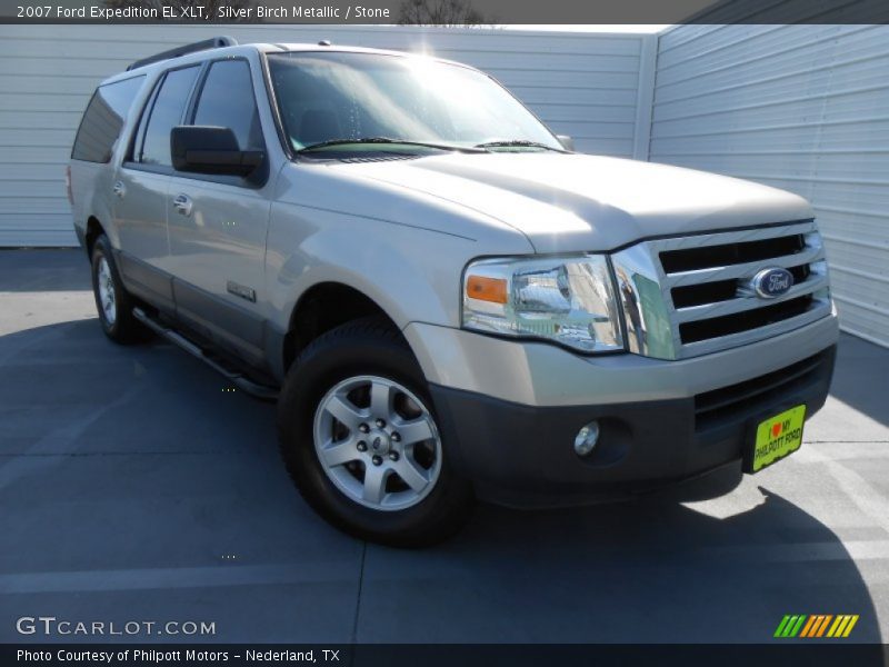 Silver Birch Metallic / Stone 2007 Ford Expedition EL XLT