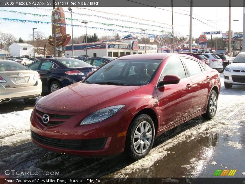 Sangria Red Mica / Black 2009 Mazda MAZDA6 i SV