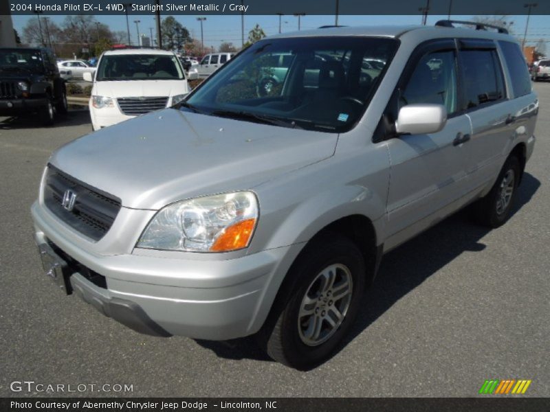 Starlight Silver Metallic / Gray 2004 Honda Pilot EX-L 4WD