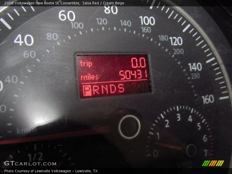 Salsa Red / Cream Beige 2008 Volkswagen New Beetle SE Convertible