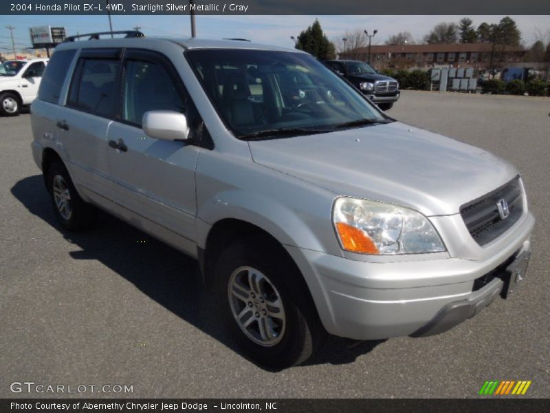 Starlight Silver Metallic / Gray 2004 Honda Pilot EX-L 4WD