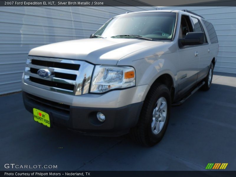 Silver Birch Metallic / Stone 2007 Ford Expedition EL XLT