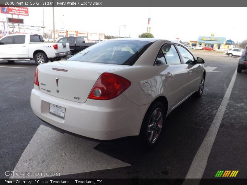 Ivory White / Ebony Black 2008 Pontiac G6 GT Sedan