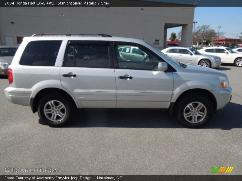 Starlight Silver Metallic / Gray 2004 Honda Pilot EX-L 4WD