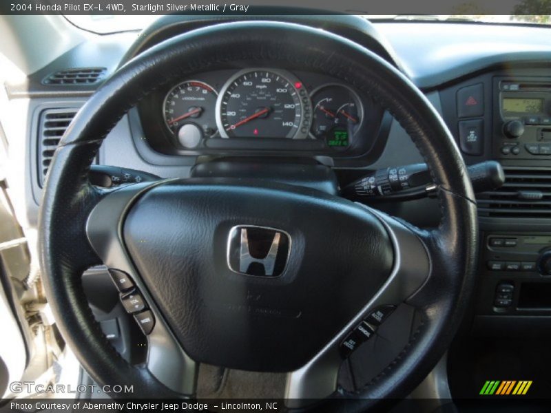 Starlight Silver Metallic / Gray 2004 Honda Pilot EX-L 4WD