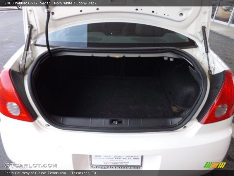 Ivory White / Ebony Black 2008 Pontiac G6 GT Sedan