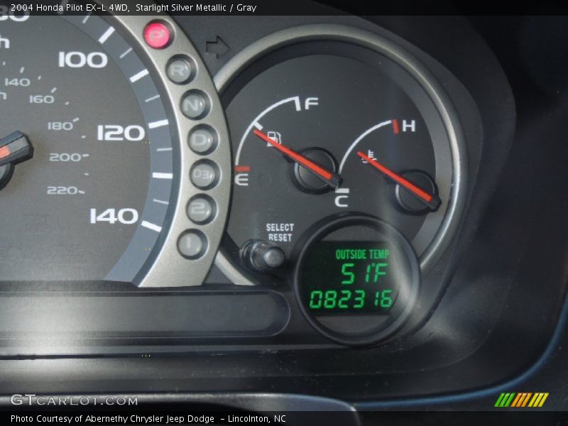 Starlight Silver Metallic / Gray 2004 Honda Pilot EX-L 4WD