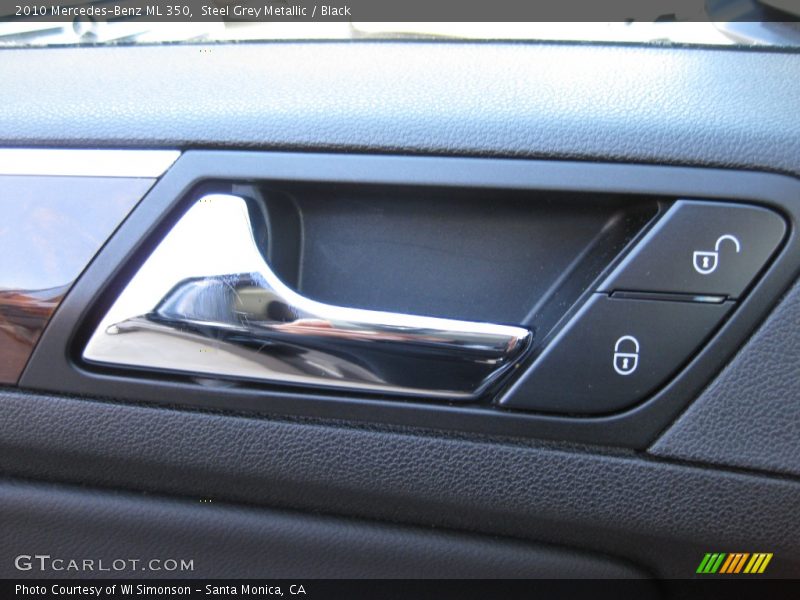 Steel Grey Metallic / Black 2010 Mercedes-Benz ML 350