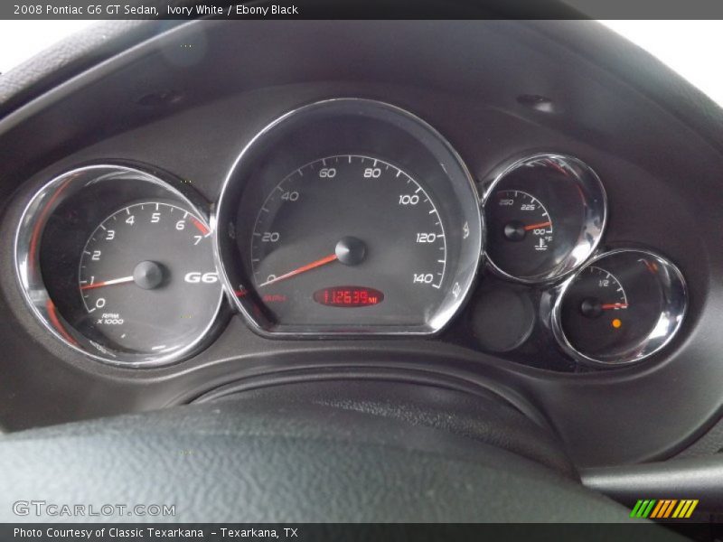 Ivory White / Ebony Black 2008 Pontiac G6 GT Sedan