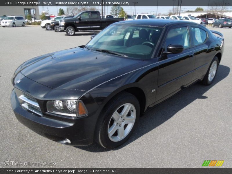 Brilliant Black Crystal Pearl / Dark Slate Gray 2010 Dodge Charger Rallye