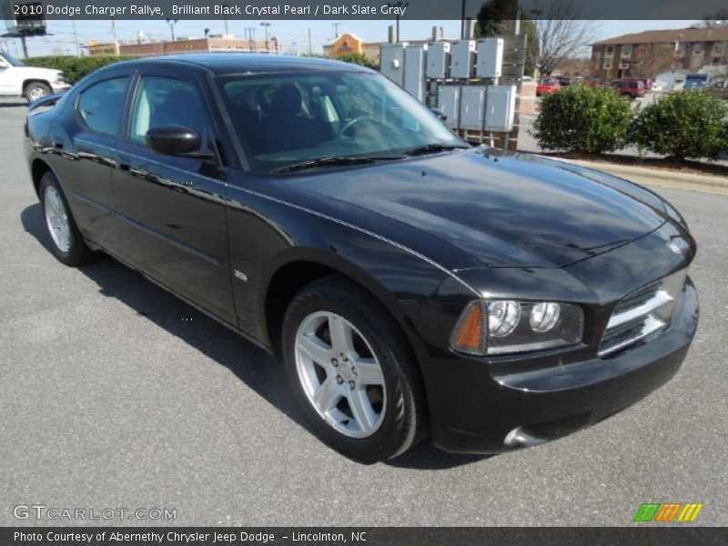 Brilliant Black Crystal Pearl / Dark Slate Gray 2010 Dodge Charger Rallye