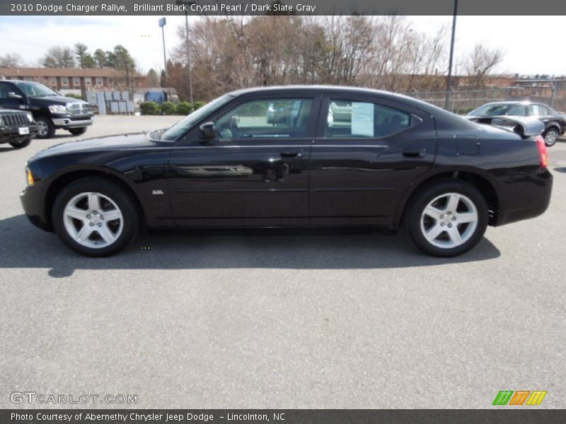 Brilliant Black Crystal Pearl / Dark Slate Gray 2010 Dodge Charger Rallye