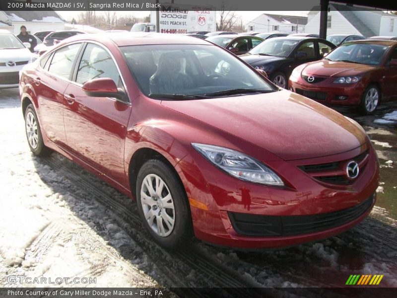 Sangria Red Mica / Black 2009 Mazda MAZDA6 i SV