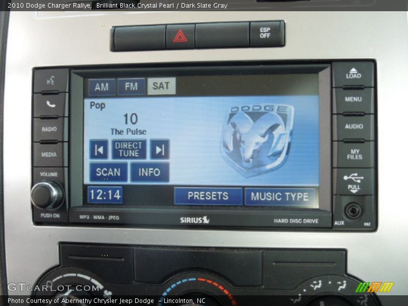 Brilliant Black Crystal Pearl / Dark Slate Gray 2010 Dodge Charger Rallye