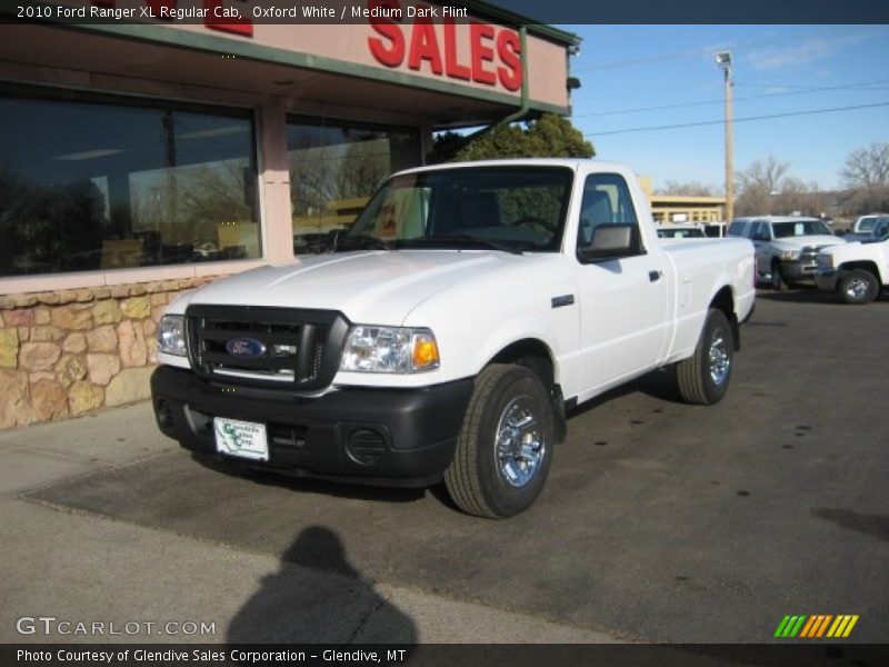 Oxford White / Medium Dark Flint 2010 Ford Ranger XL Regular Cab