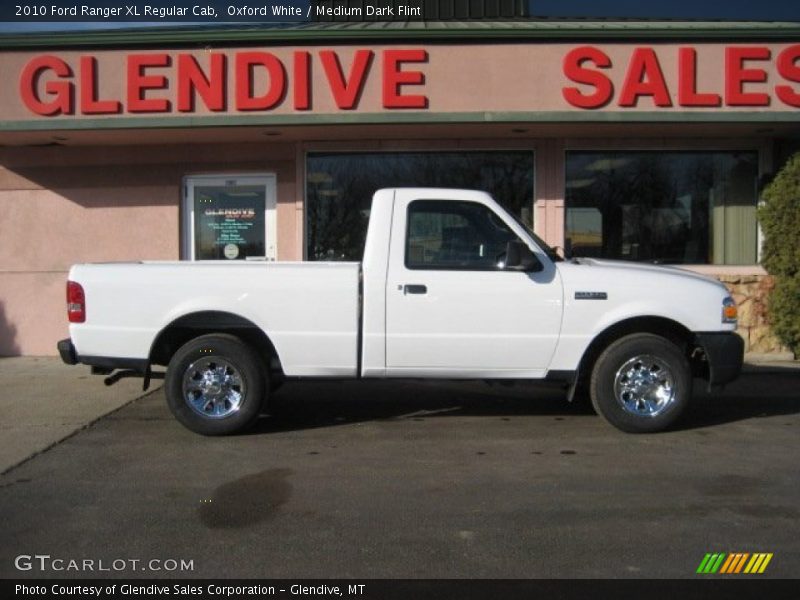 Oxford White / Medium Dark Flint 2010 Ford Ranger XL Regular Cab