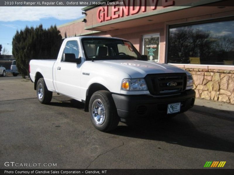 Oxford White / Medium Dark Flint 2010 Ford Ranger XL Regular Cab