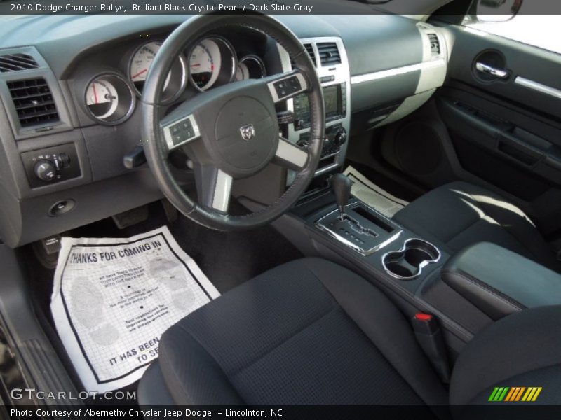 Brilliant Black Crystal Pearl / Dark Slate Gray 2010 Dodge Charger Rallye