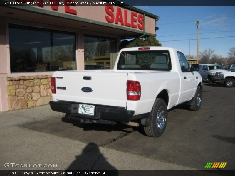 Oxford White / Medium Dark Flint 2010 Ford Ranger XL Regular Cab