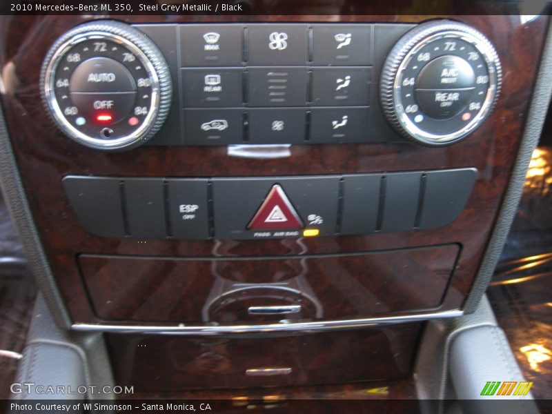 Steel Grey Metallic / Black 2010 Mercedes-Benz ML 350