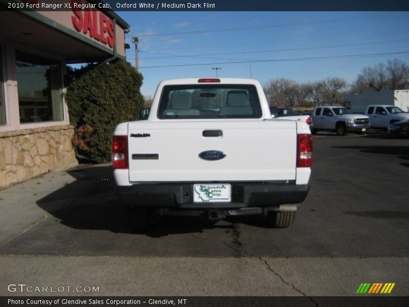 Oxford White / Medium Dark Flint 2010 Ford Ranger XL Regular Cab