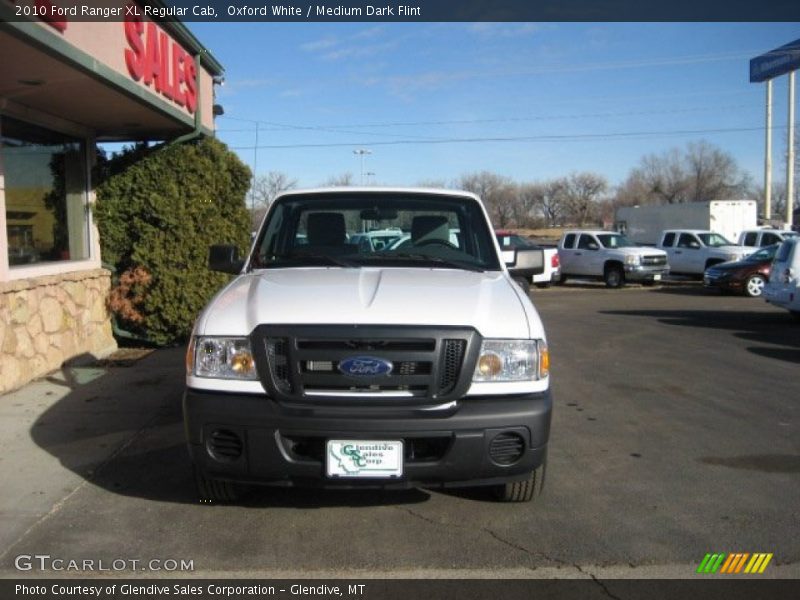 Oxford White / Medium Dark Flint 2010 Ford Ranger XL Regular Cab