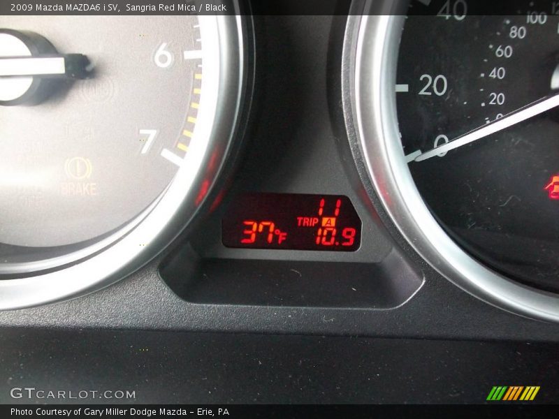 Sangria Red Mica / Black 2009 Mazda MAZDA6 i SV