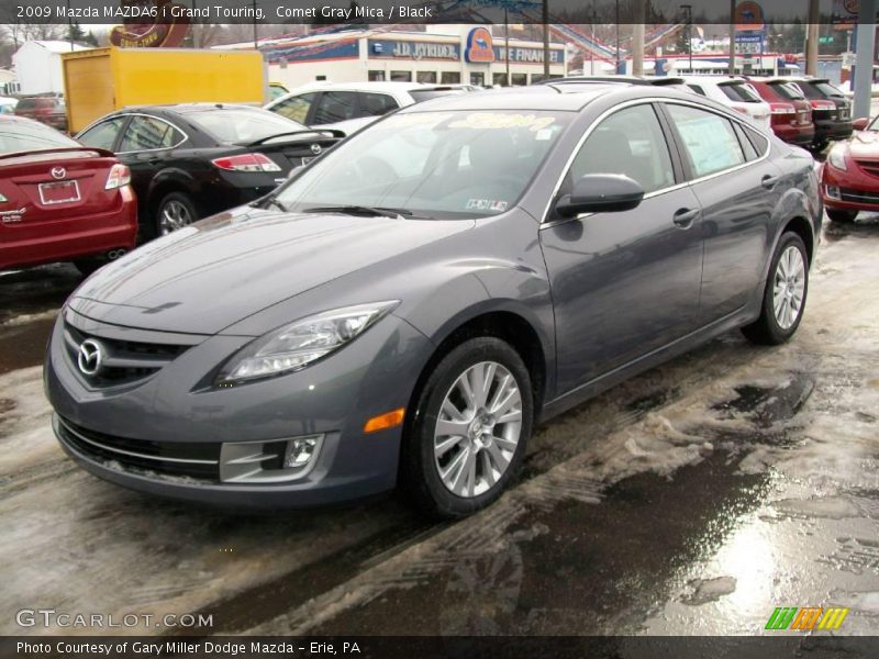 Comet Gray Mica / Black 2009 Mazda MAZDA6 i Grand Touring