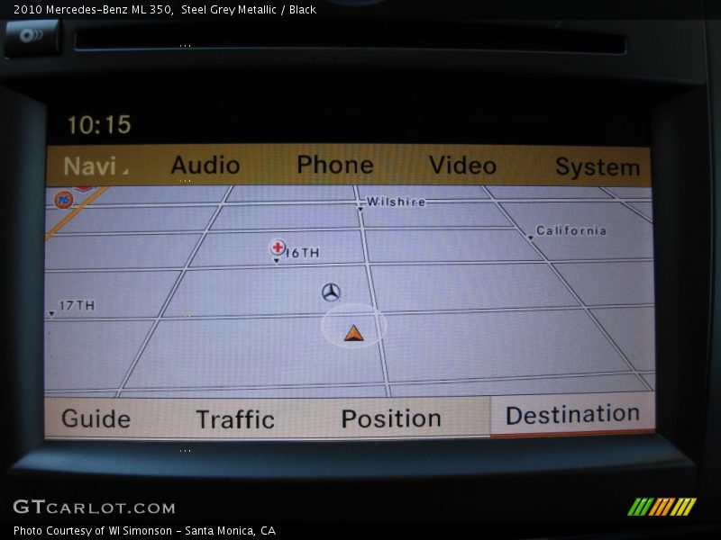 Navigation of 2010 ML 350
