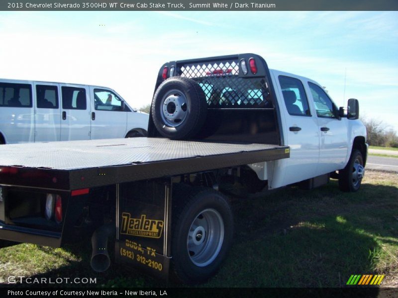 Summit White / Dark Titanium 2013 Chevrolet Silverado 3500HD WT Crew Cab Stake Truck