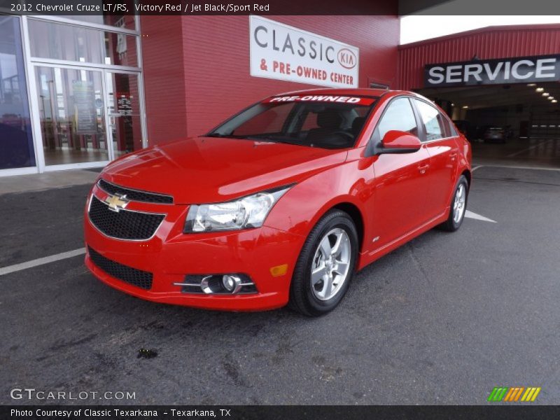 Victory Red / Jet Black/Sport Red 2012 Chevrolet Cruze LT/RS