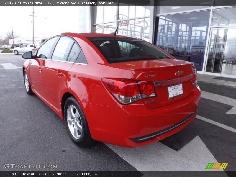 Victory Red / Jet Black/Sport Red 2012 Chevrolet Cruze LT/RS
