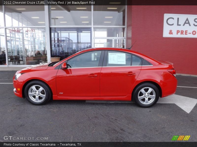 Victory Red / Jet Black/Sport Red 2012 Chevrolet Cruze LT/RS
