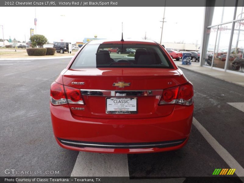 Victory Red / Jet Black/Sport Red 2012 Chevrolet Cruze LT/RS